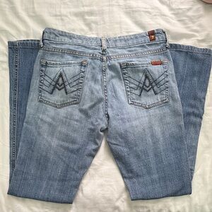 7 For All Mankind Light Blue Boot Cut Jeans